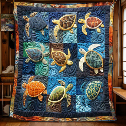 Turtles' Peaceful Sea WN2408069CL Quilt