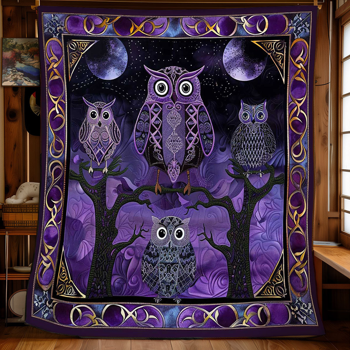 Twilight Owl's Call WN2408154CL Quilt