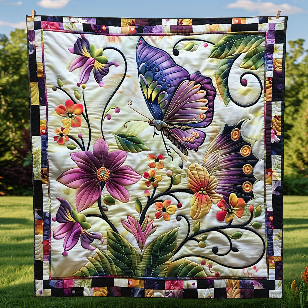 Vibrants Butterfly WM2808088CL Quilt