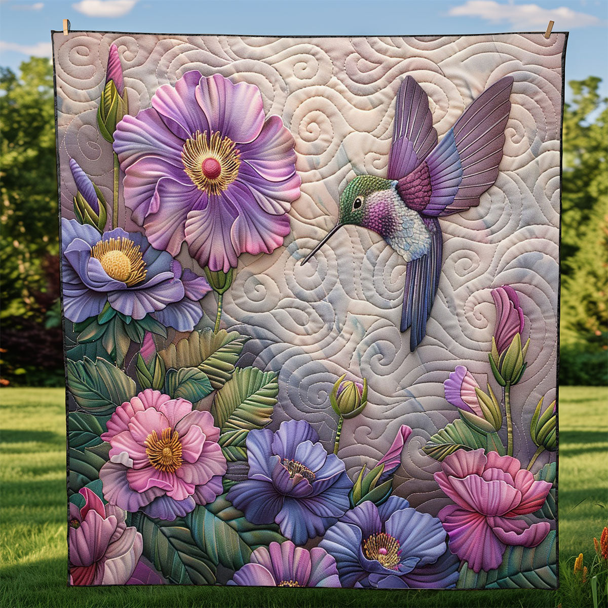 Vibrants Hummingbird WM2908007CL Quilt