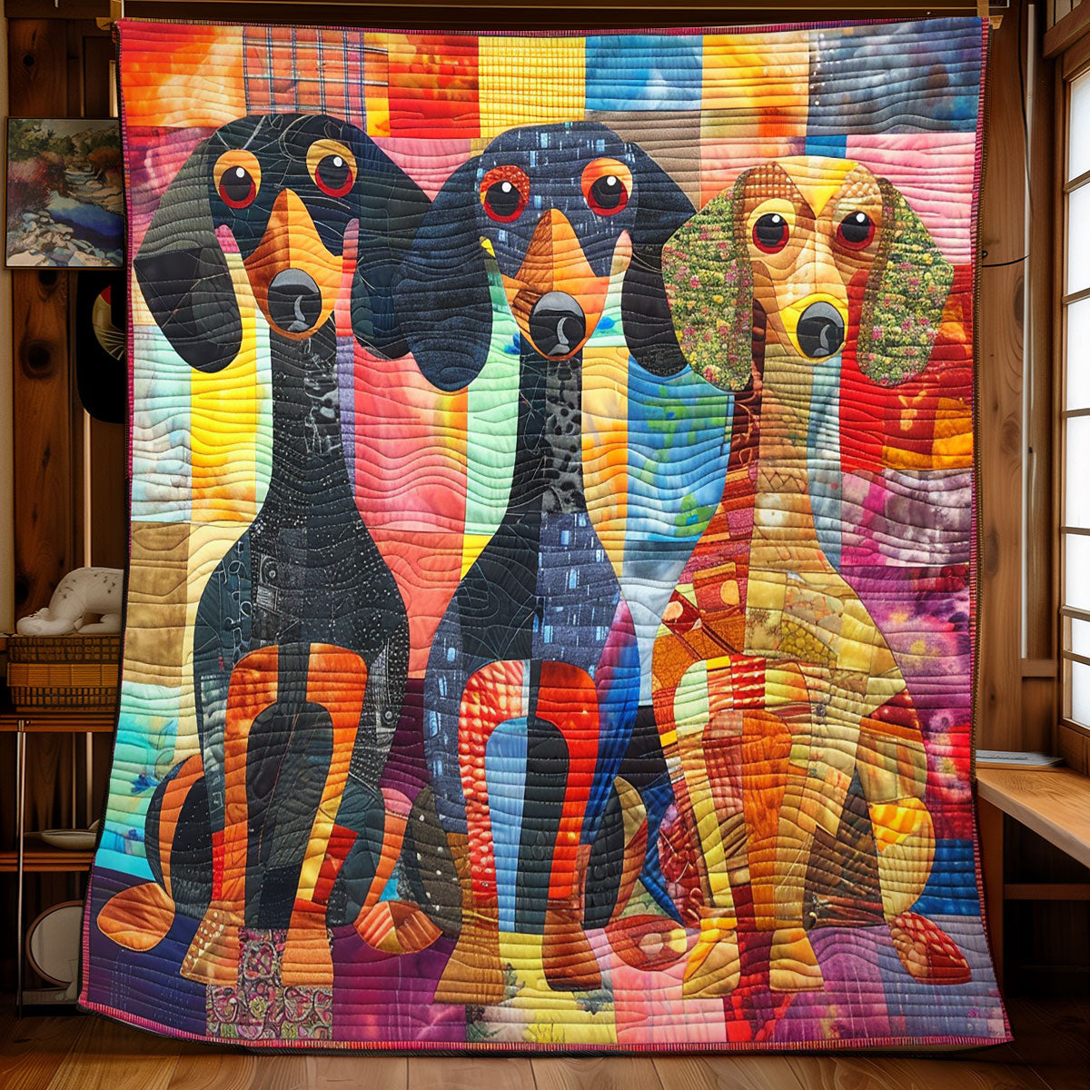 Warm Dachshund WN2208052CL Quilt