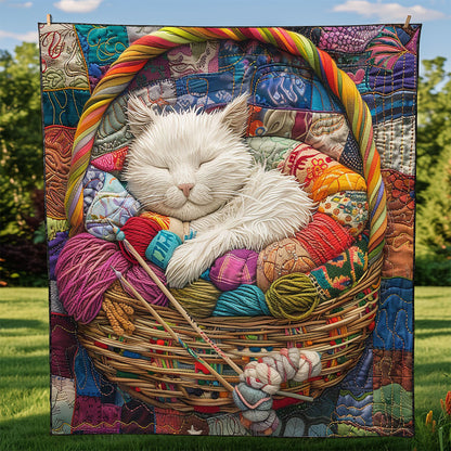 Whimsical Cat Sleeping WM2808021CL Quilt