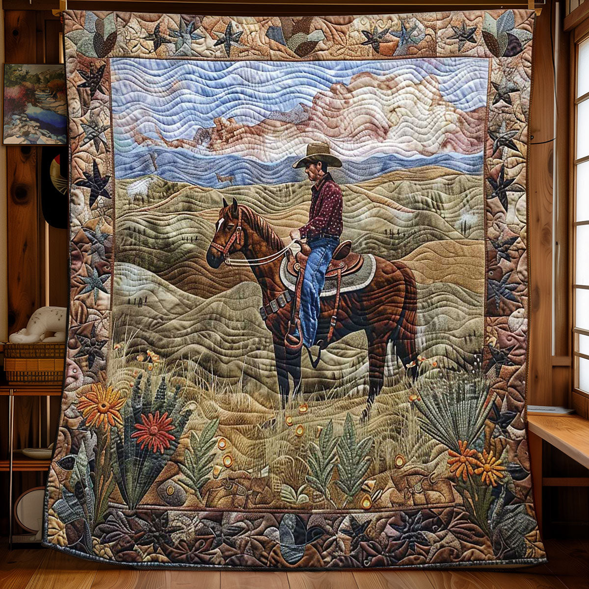 Wild Cowboy Throw WN2108011CL Quilt