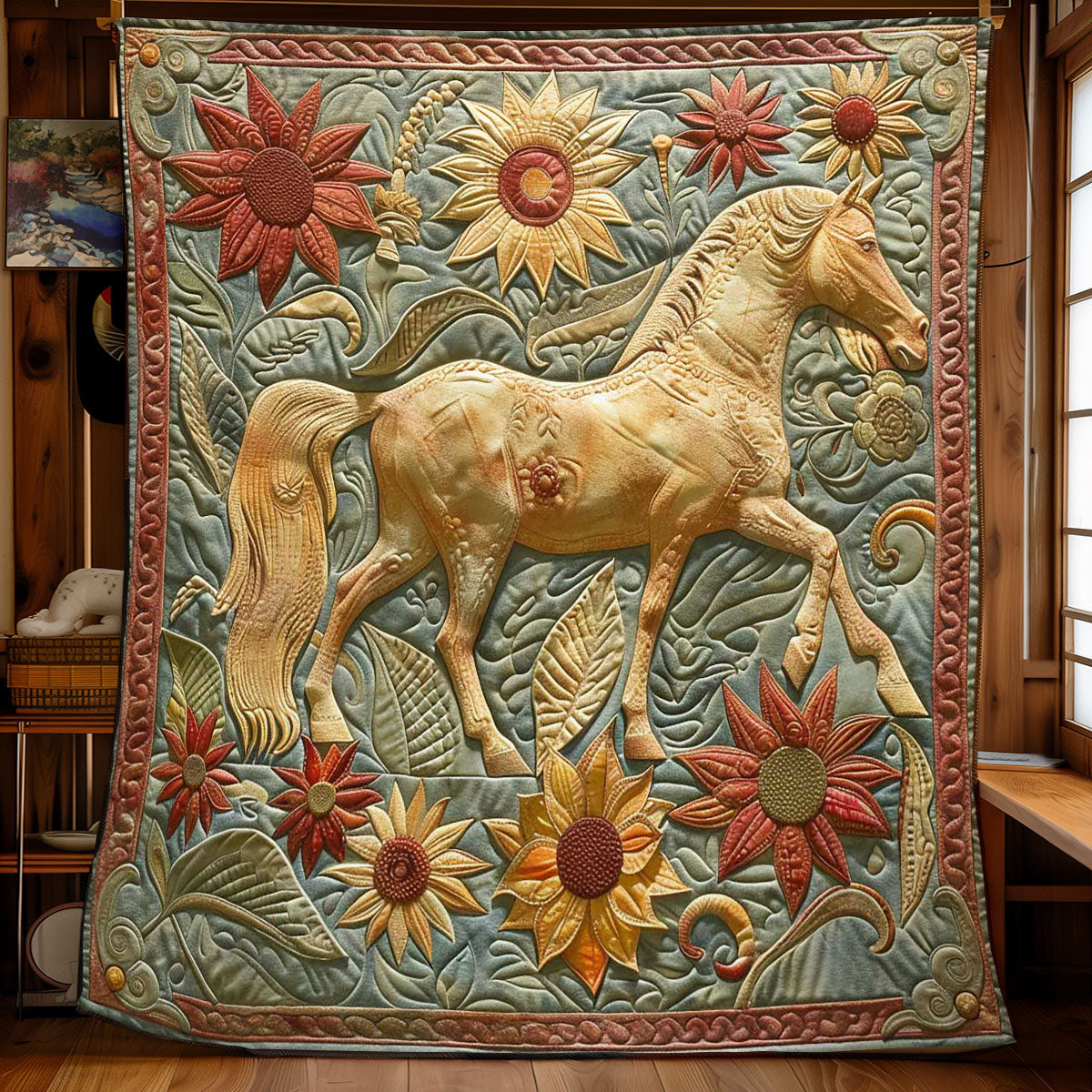 Wild Horse Sunflower WN2108051CL Quilt