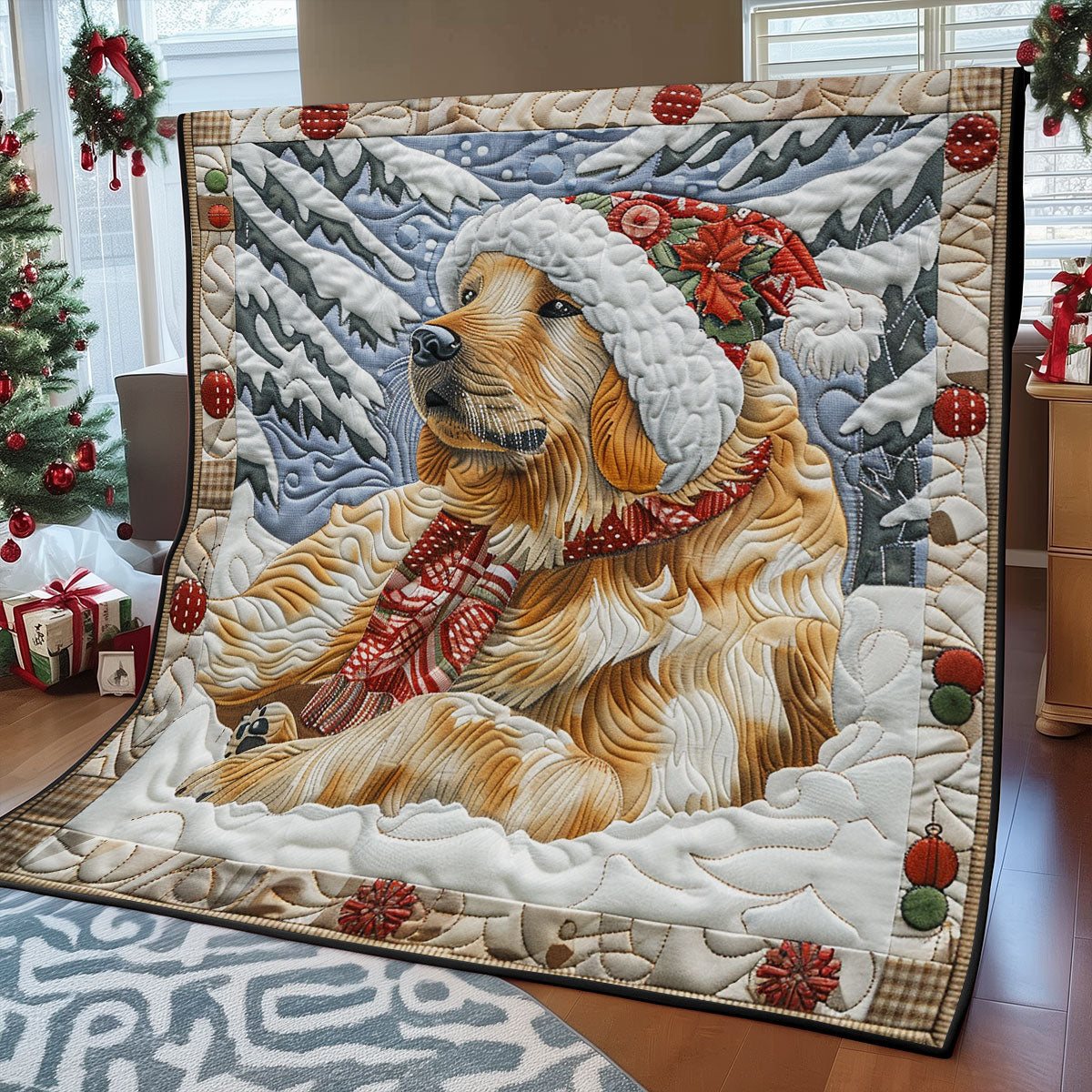 Winter Beagles SR1508006CL Quilt