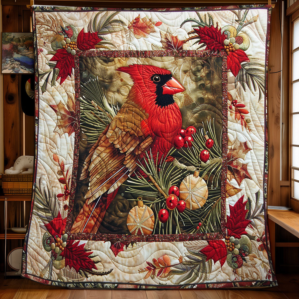 Winter Cardinal WN2208042CL Quilt