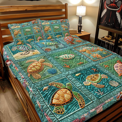 Happy Ocean Turtles XR2308035CL Duvet Cover Set