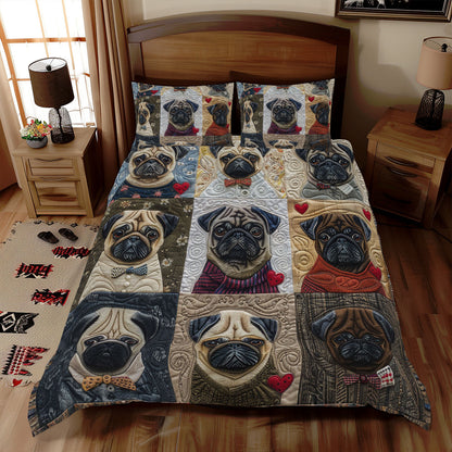 Love Pugs XR2308038CL Duvet Cover Set