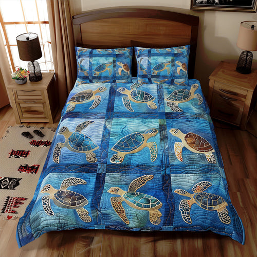 Sunny Sea Turtles XR2308042CL Duvet Cover Set