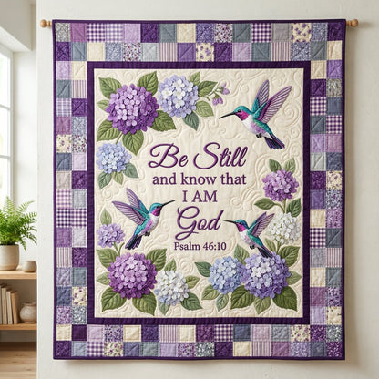 Be Still Hummingbird XR0204009CL Quilt Blanket