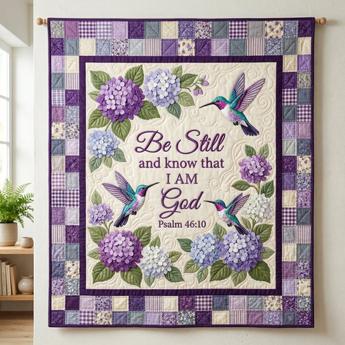 Be Still Hummingbird XR0204009CL Quilt Blanket
