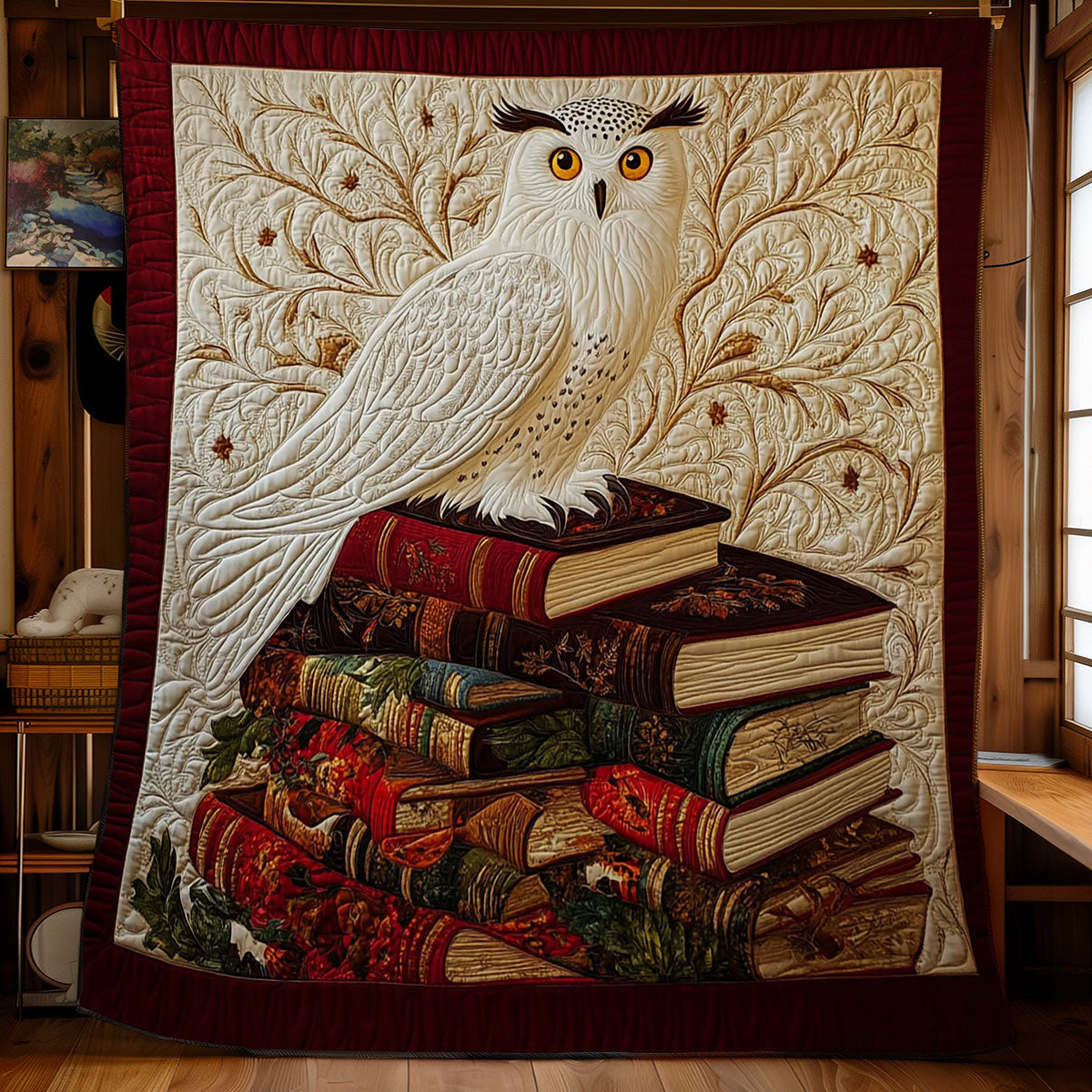 Magic Owl In Book WY1001179CL Quilt