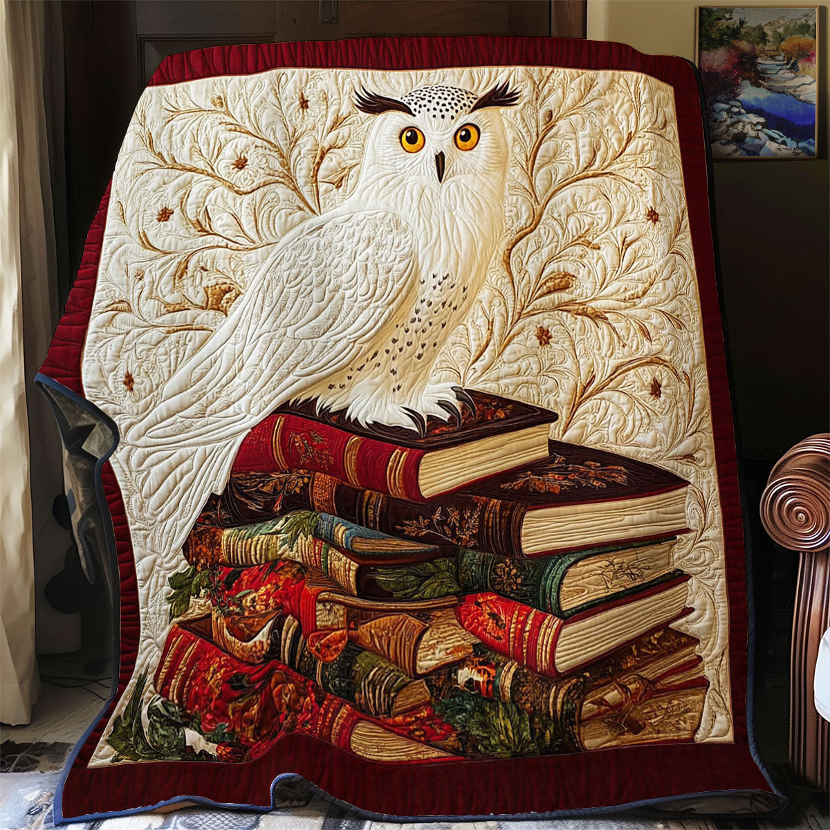 Magic Owl In Book WY1001179CL Quilt