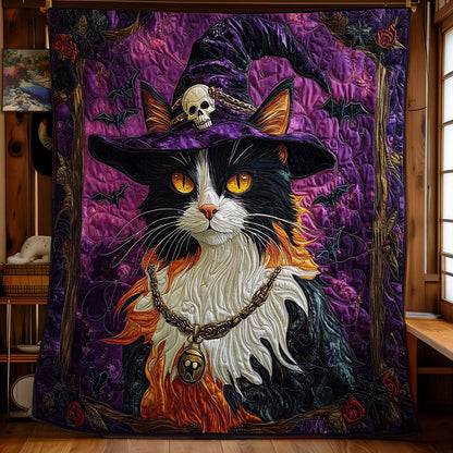 Magic Witch Cat WY1001182CL Quilt