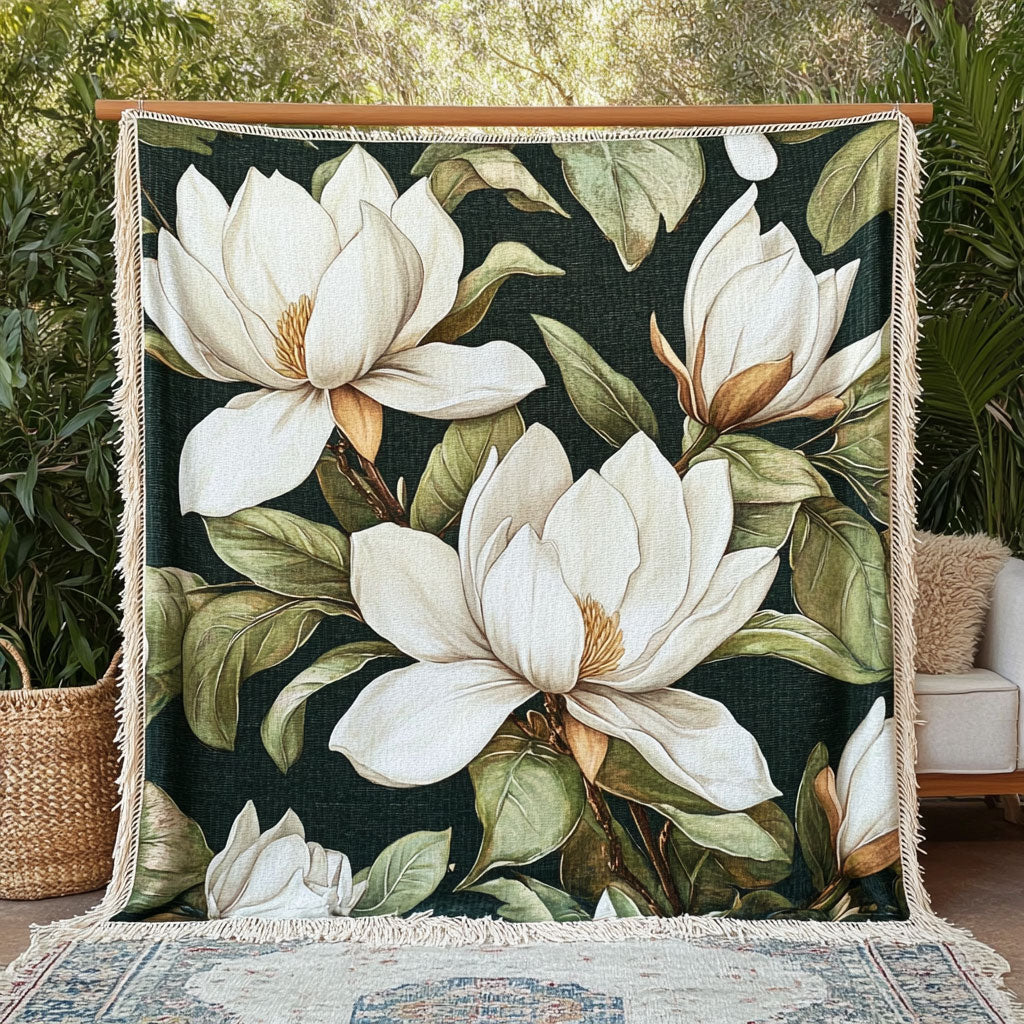 Magnolia Bloom CW1901010CL Woven Throw Blanket