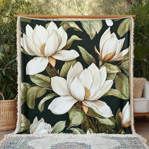 Magnolia Bloom CW1901010CL Woven Throw Blanket