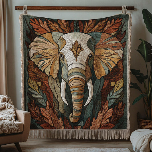 Majestic Elephant CW2101006CL Woven Throw Blanket