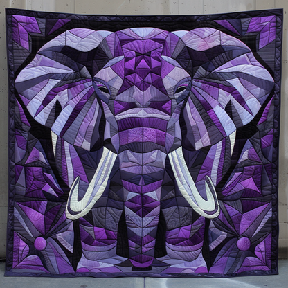 Majesty Purple Elephant XR0509006CL Quilt