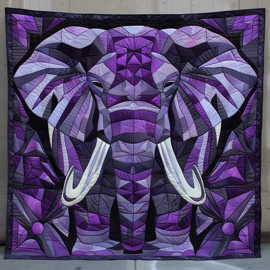 Majesty Purple Elephant XR0509006CL Quilt