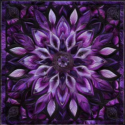Mandala Purple Flower WM0509018CL Quilt