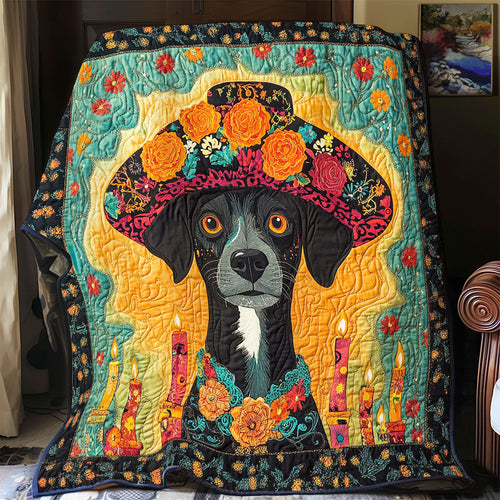 Mexican Death Style Dog WY1001183CL Quilt