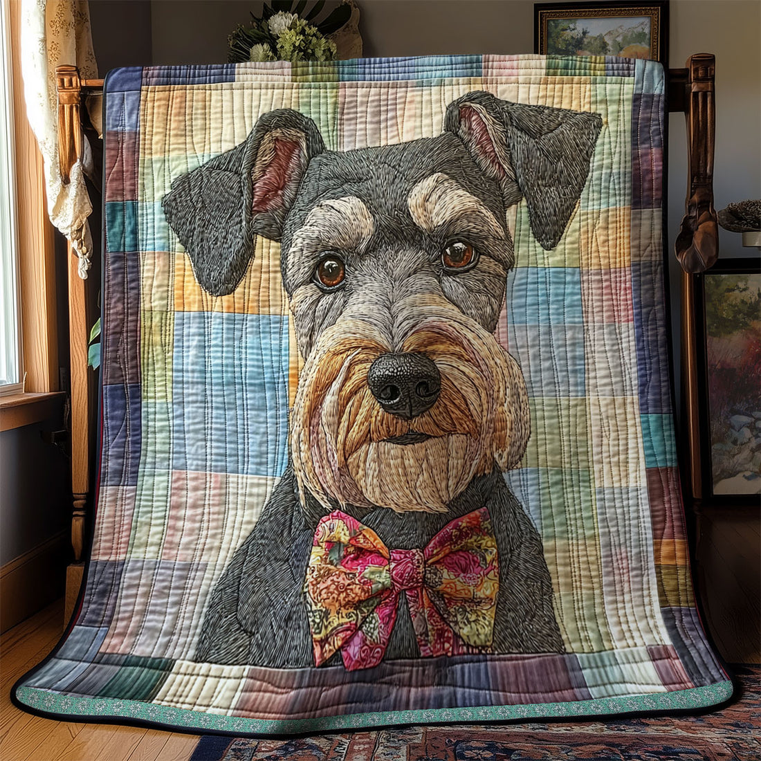 Miniature Schnauzer Dog WX0712190CL Quilt – Cozzyhomes