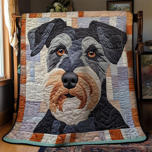 Miniature Schnauzer Portrait W20X07120CL Quilt