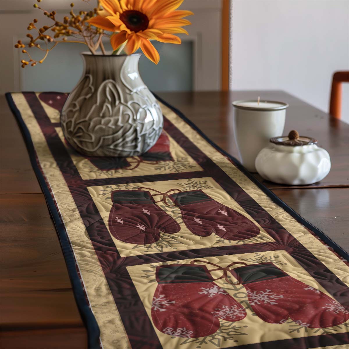 Mittens WJ0908049WL Quilted Table Runner