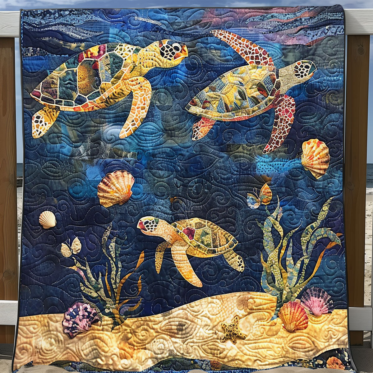 Family Turtle SR1008021CL Quilt