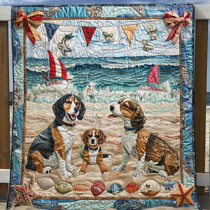 Summer Beagles SR1008054CL Quilt