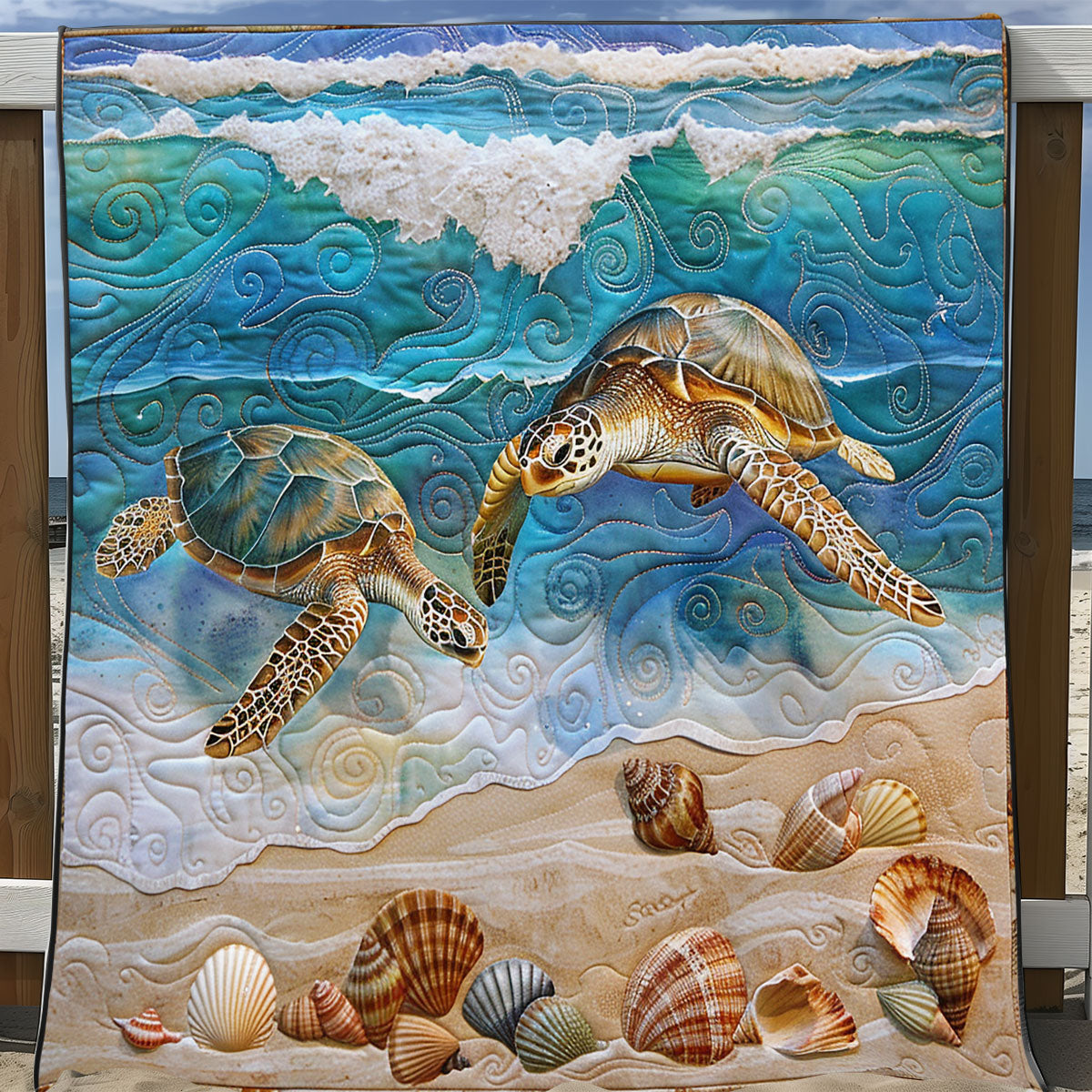 Turtle Sea SR1008042CL Quilt