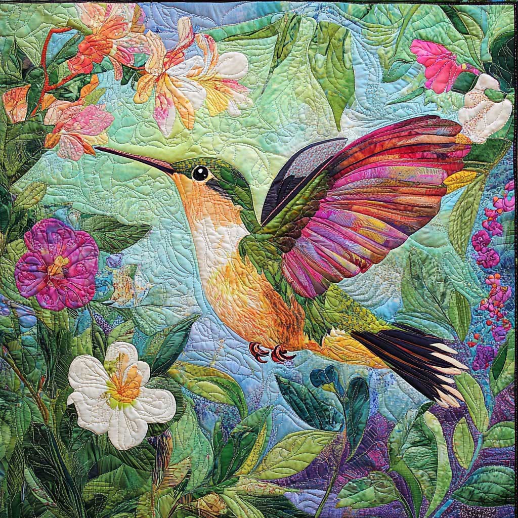 Morning Hummingbird WM0208025CL Quilt