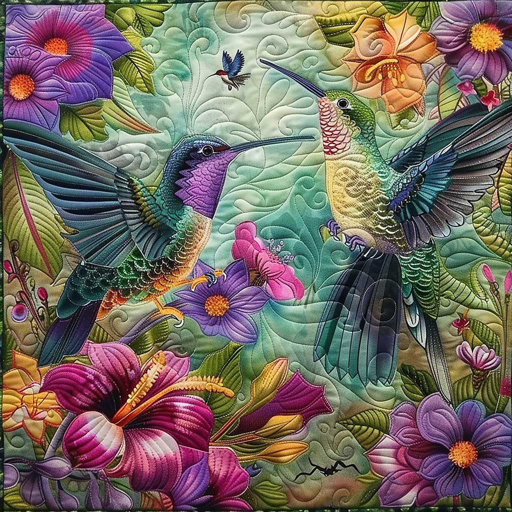 Morning Hummingbirds WM1008049CL Quilt