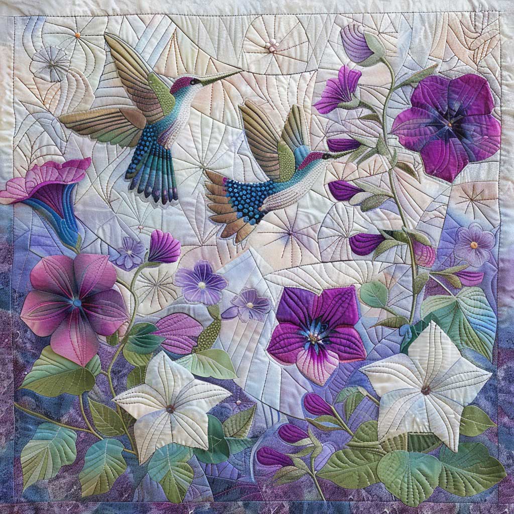 Morning Love Hummingbirds WM2808010CL Quilt