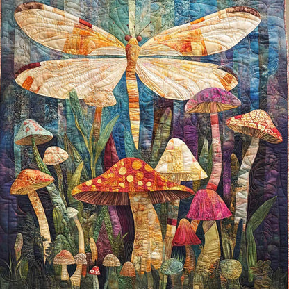 Mushrooms Dragonfly WM3107002CL Quilt