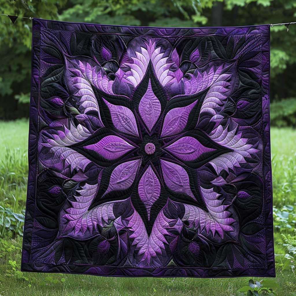 Mystic Purple Bloom WJ2908015CL Quilt