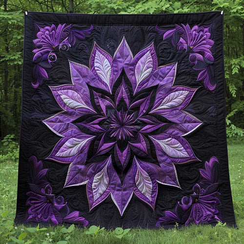 Mystic Purple Bloom WJ2908016CL Quilt