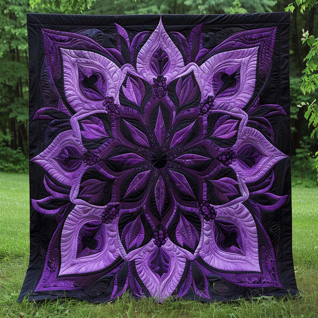 Mystic Purple Bloom WJ2908017CL Quilt