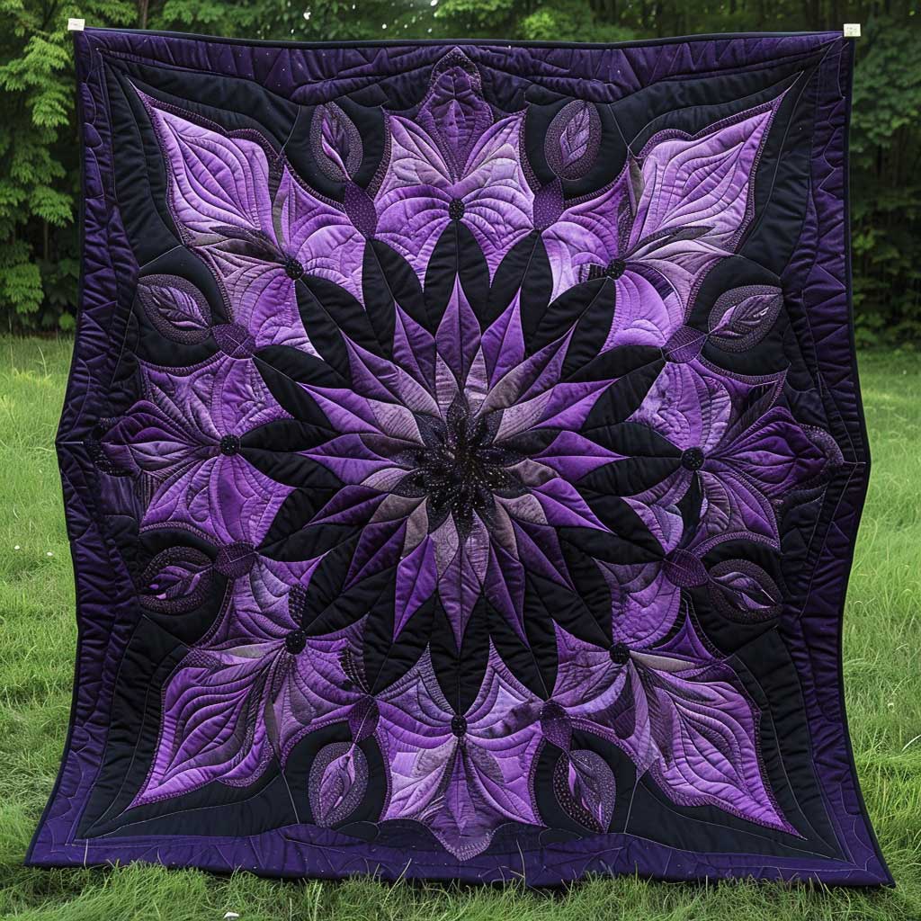 Mystic Purple Bloom WJ3008024CL Quilt