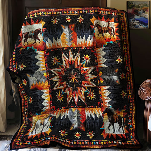 Native American Horse XR1906016CL Quilt