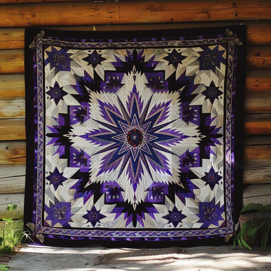 Native American Purple Star WJ1409017CL Quilt