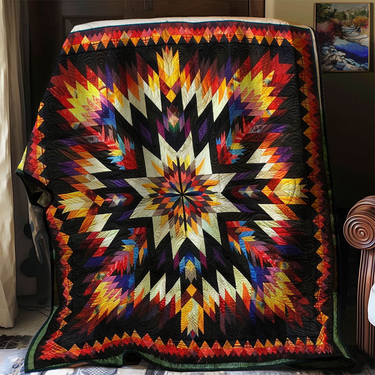 Native American Star XR1906004CL Quilt