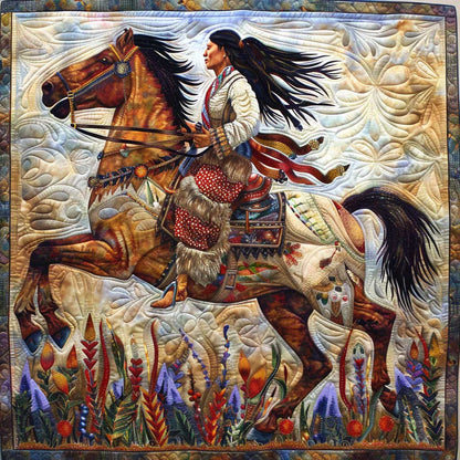 Native American Woman WJ0908021CL Quilt