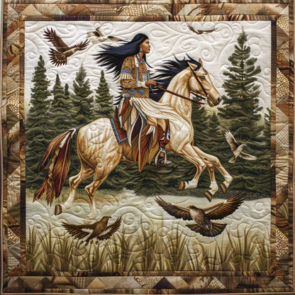 Native American Woman WJ1908017CL Quilt