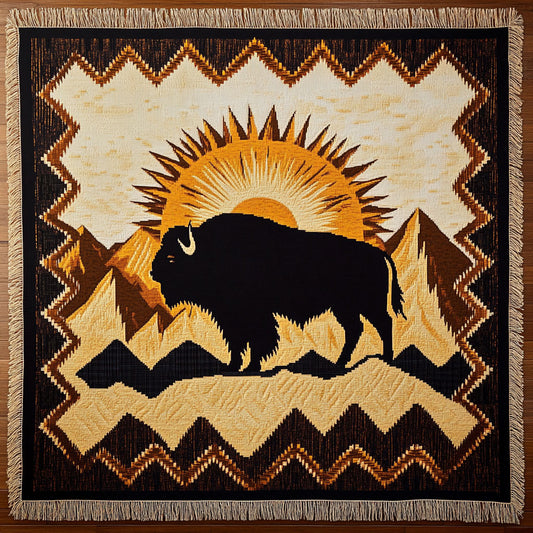 Native Bison CW2201003CL Woven Throw Blanket