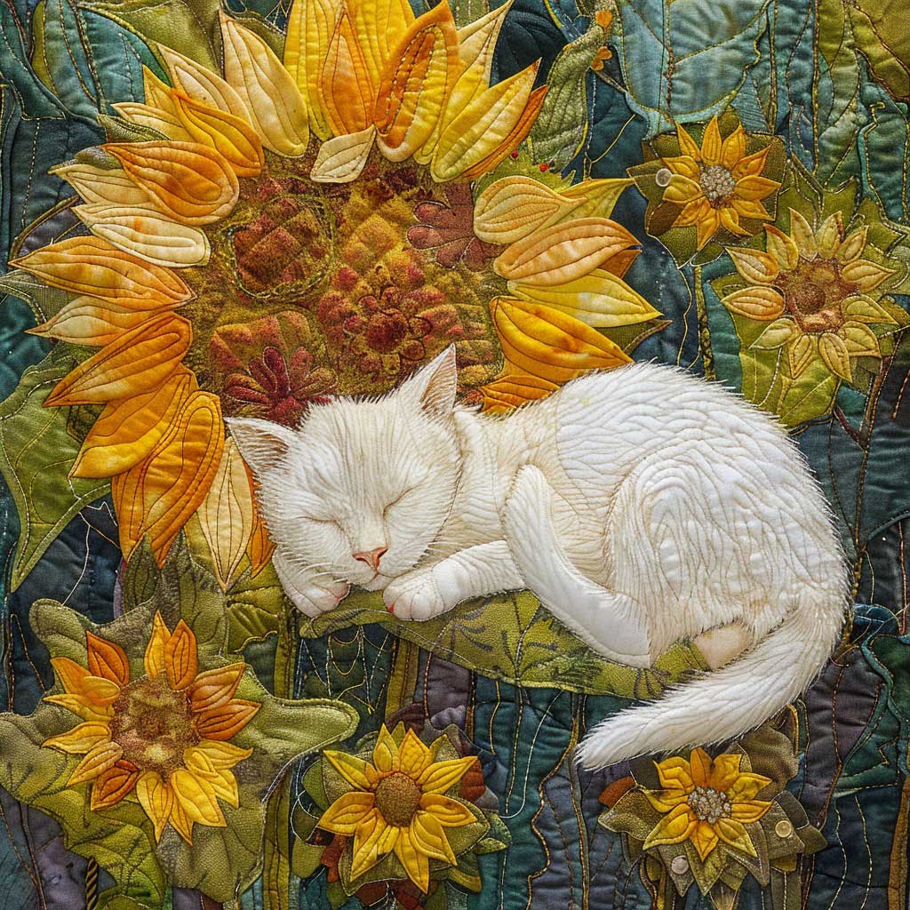 Nice Sleeping Face Cat WM2308047CL Quilt