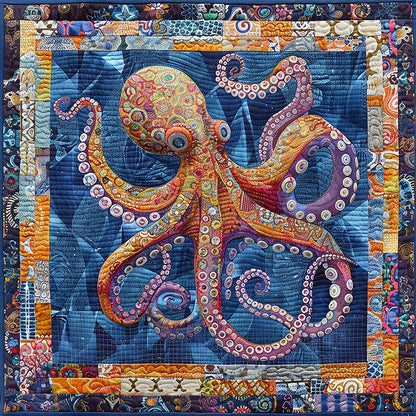 Octopus Under Ocean WM1508001CL Quilt