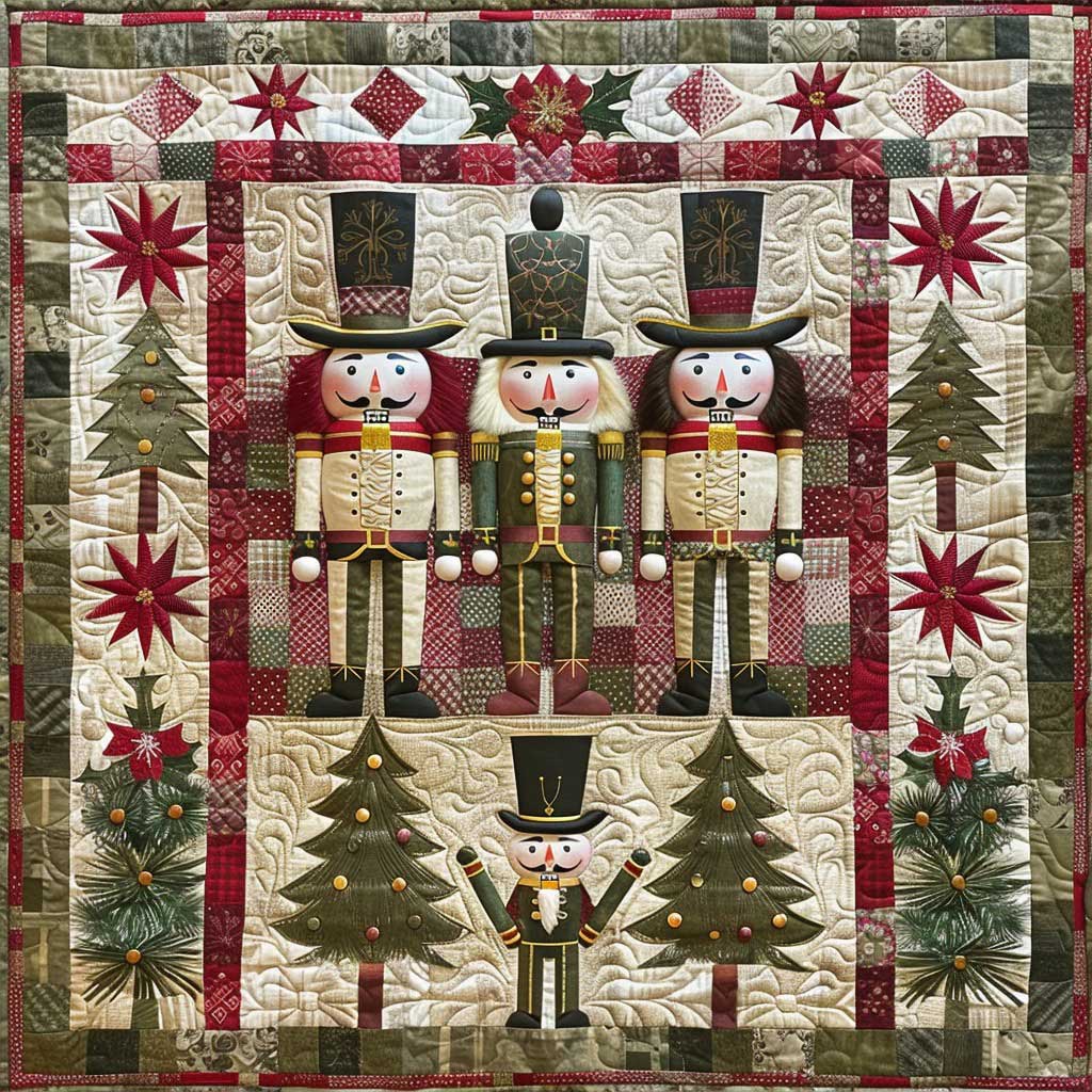 Olive Nutcracker WM2308072CL Quilt