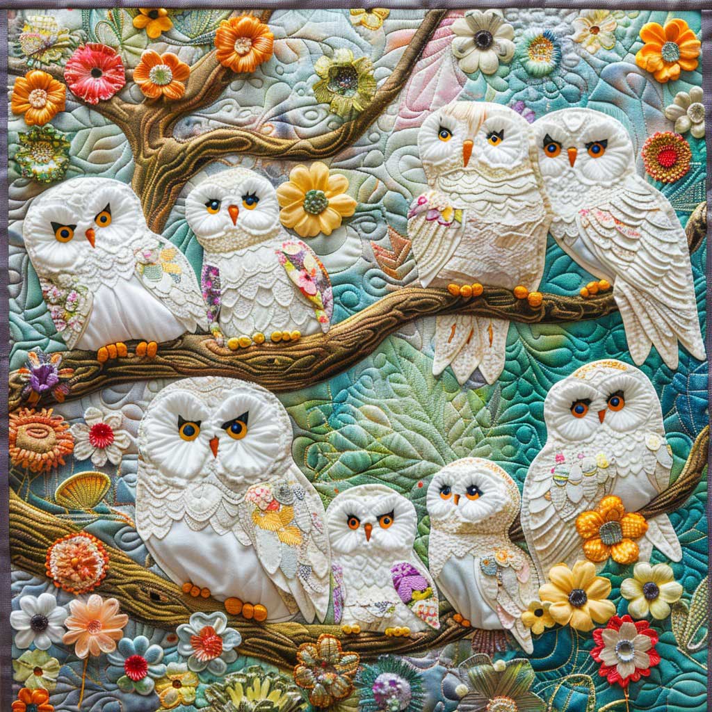 Owl Family WM2808030CL Quilt