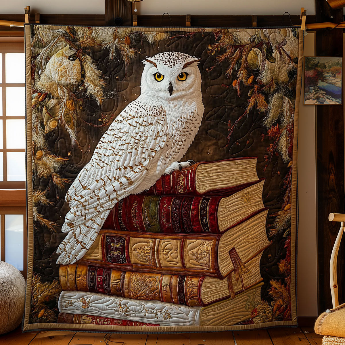 Owl And Book WY1001191CL Quilt